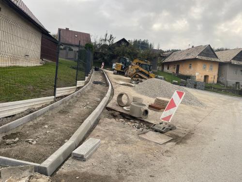 Nový chodník na ulici Ľ. Ondrejova